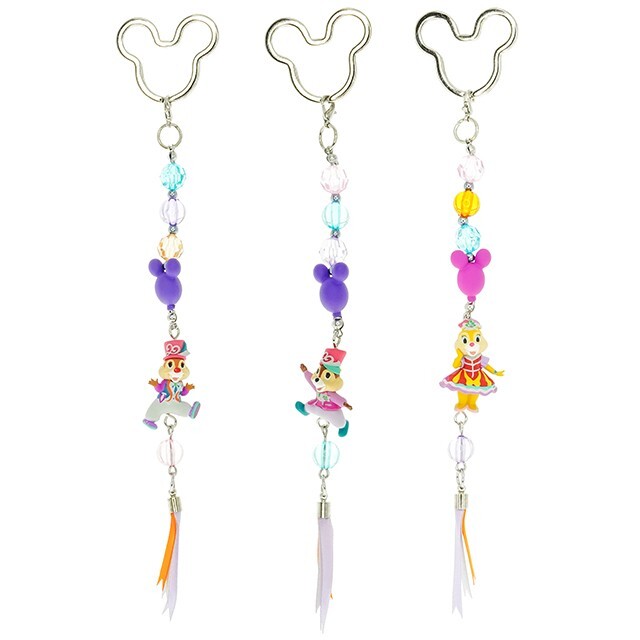 20周年奇妙派對 奇奇蒂蒂 Chip 'n Dale 造型 鑰匙圈 吊飾 3入組 -香港迪士尼樂園