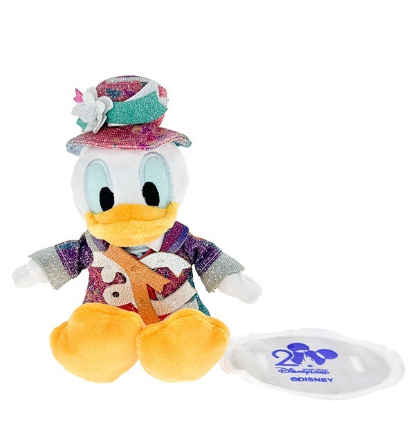 20周年奇妙派對 唐老鴨 Donald 磁鐵 坐肩 絨毛 娃娃 公仔 -香港迪士尼樂園