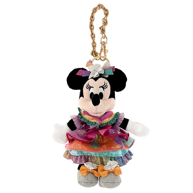 20周年奇妙派對 米妮 Minnie 絨毛 吊飾 鑰匙圈 -香港迪士尼樂園
