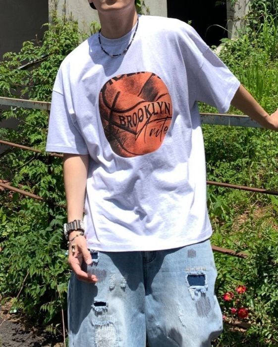 英文字圖案短袖Tee Hestory-087T