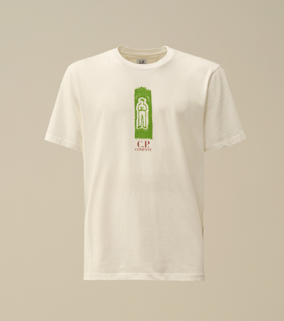 C.P. Company  24/1 Jersey T-Shirt with Front and Back Logo  JUN25