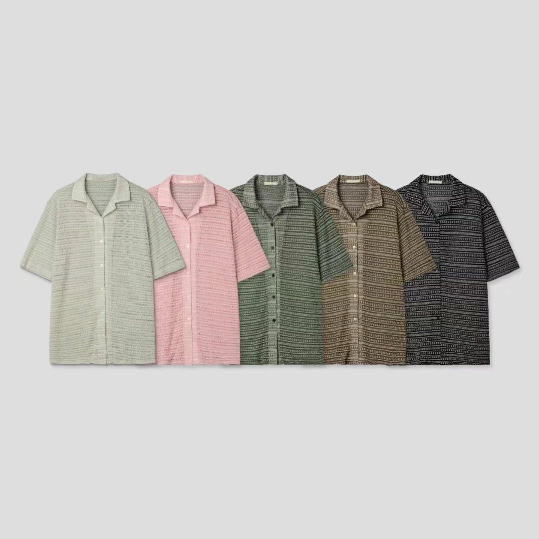 橫紋針織短袖恤衫 S2325