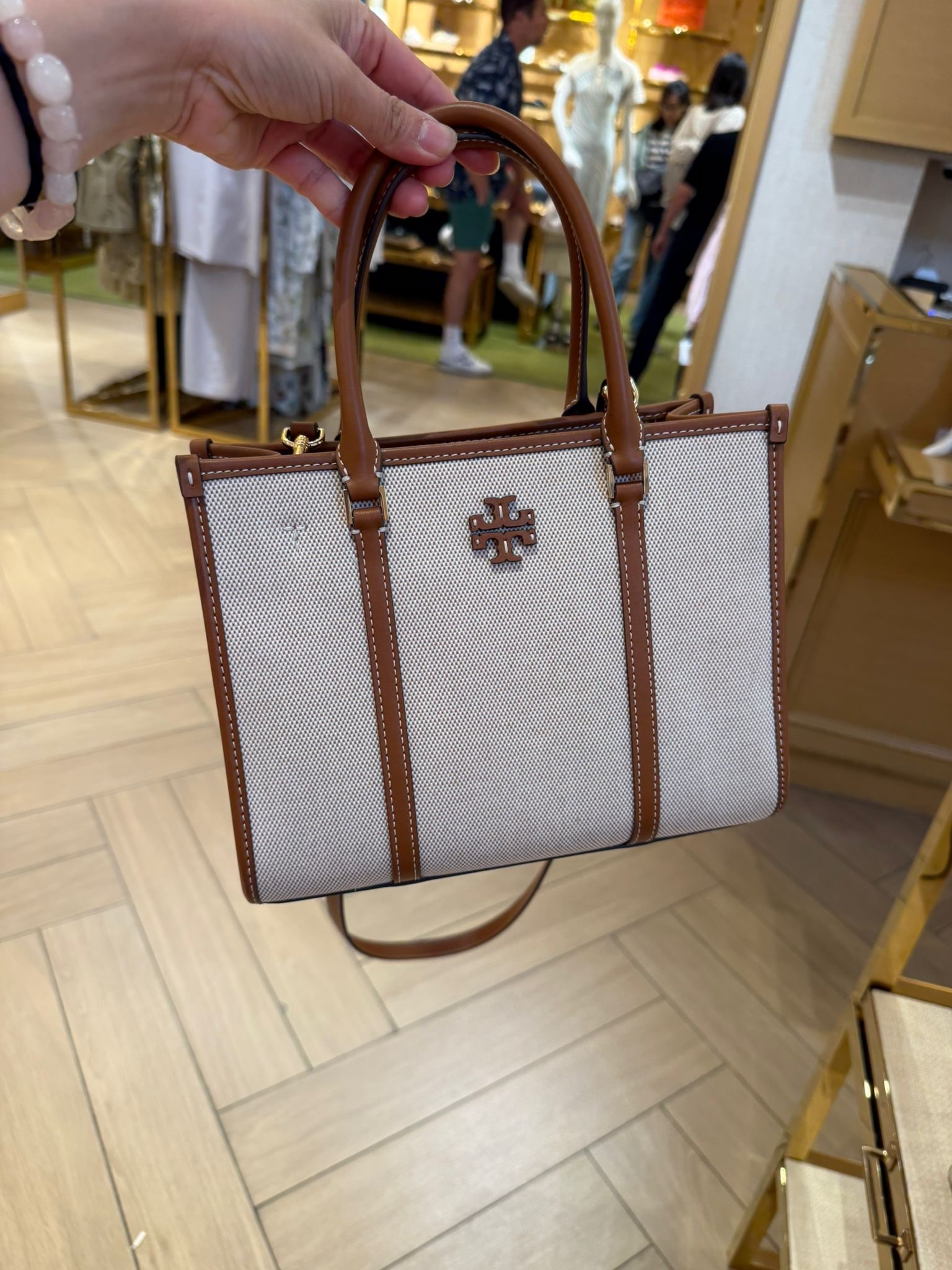 Tory Burch Blake Canvas Small Tote Bag 2 colors