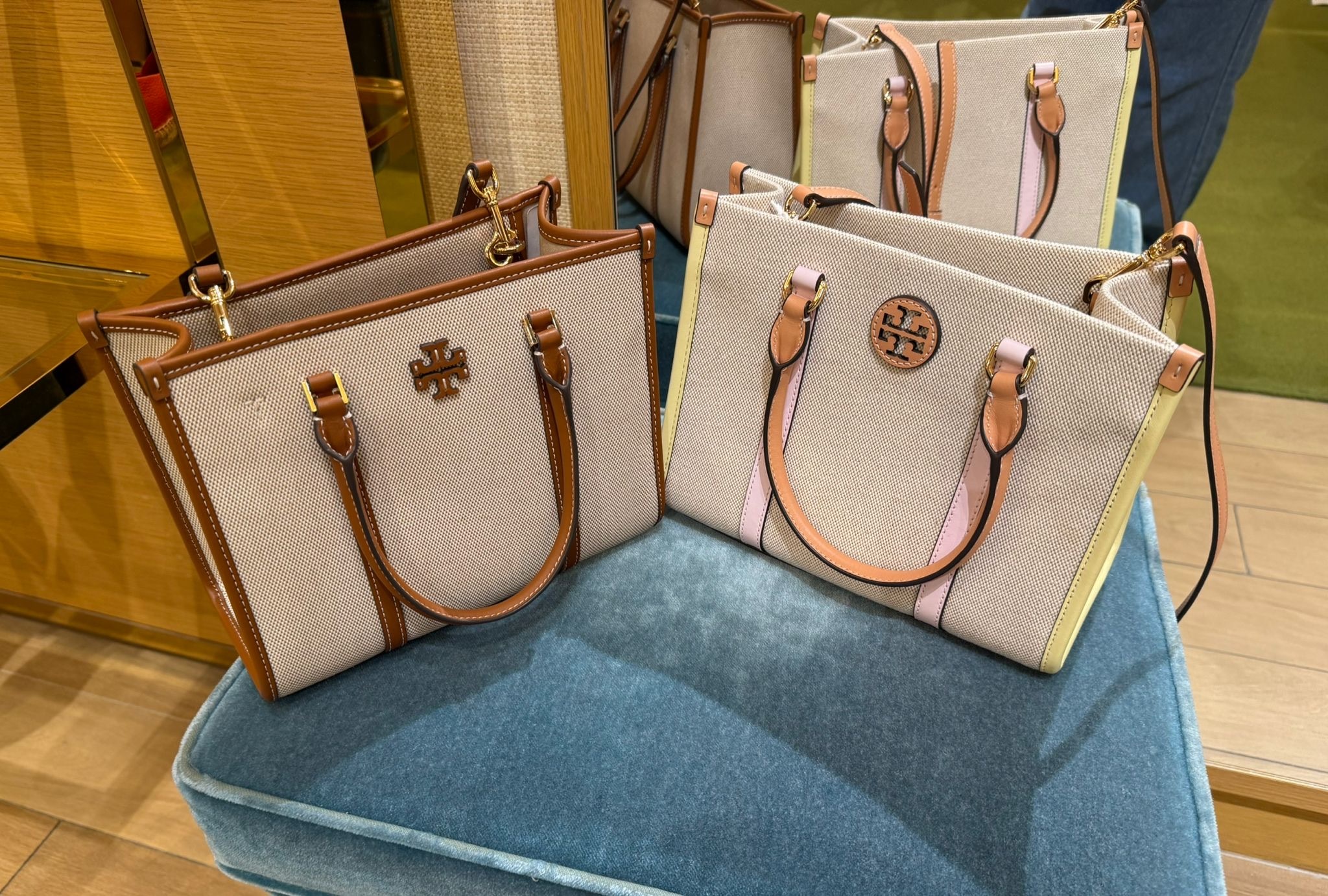 Tory Burch Blake Canvas Small Tote Bag 2 colors