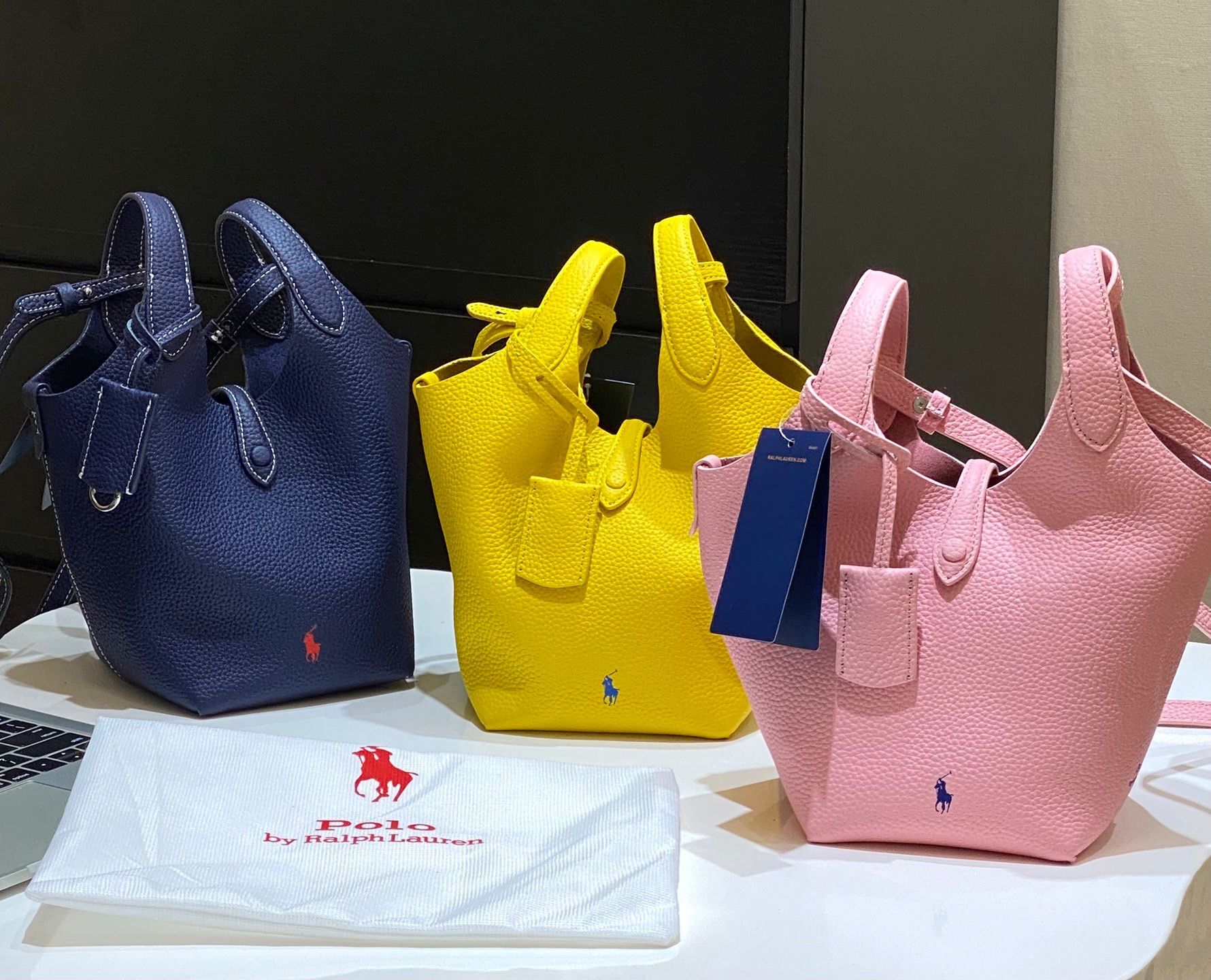 Ralph Lauren Polo Play Leather Tote Small