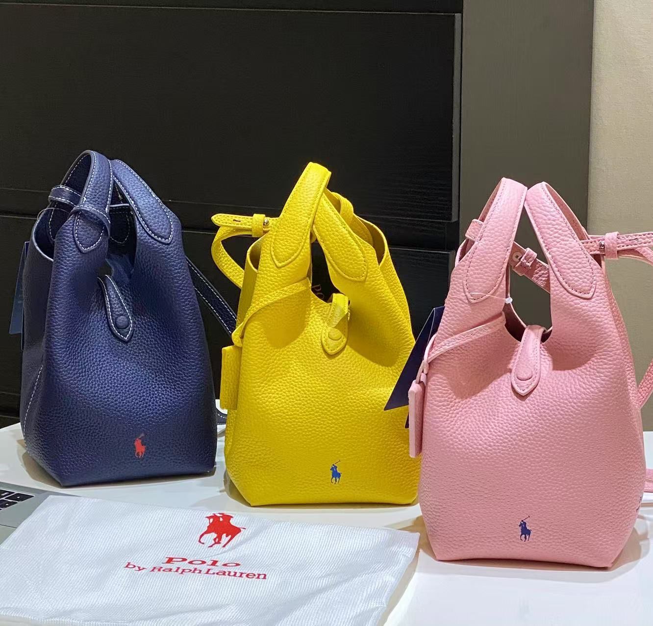 Ralph Lauren Polo Play Leather Tote Small