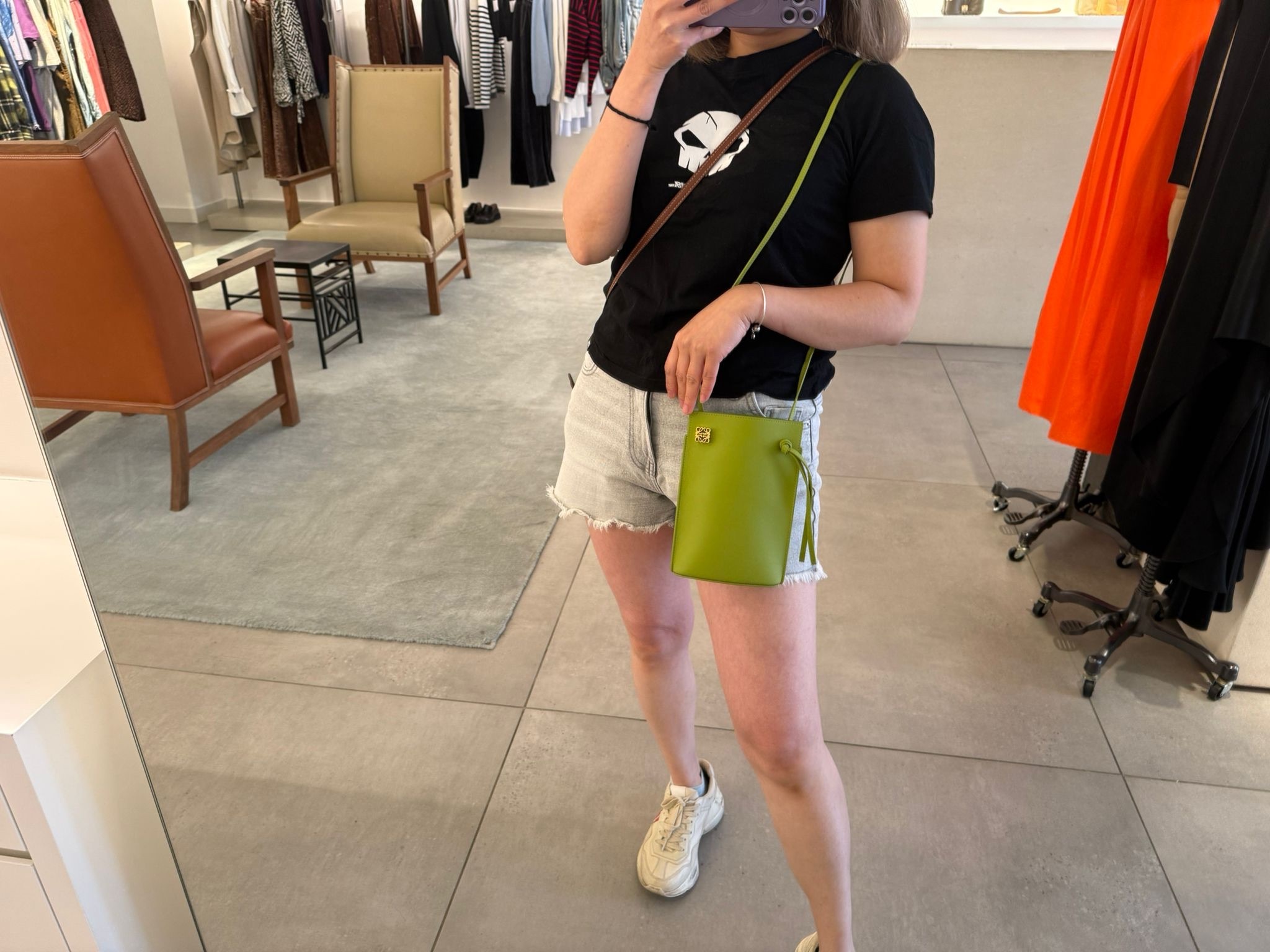 Loewe Dice Pocket Crossbody Bag Meadow Green