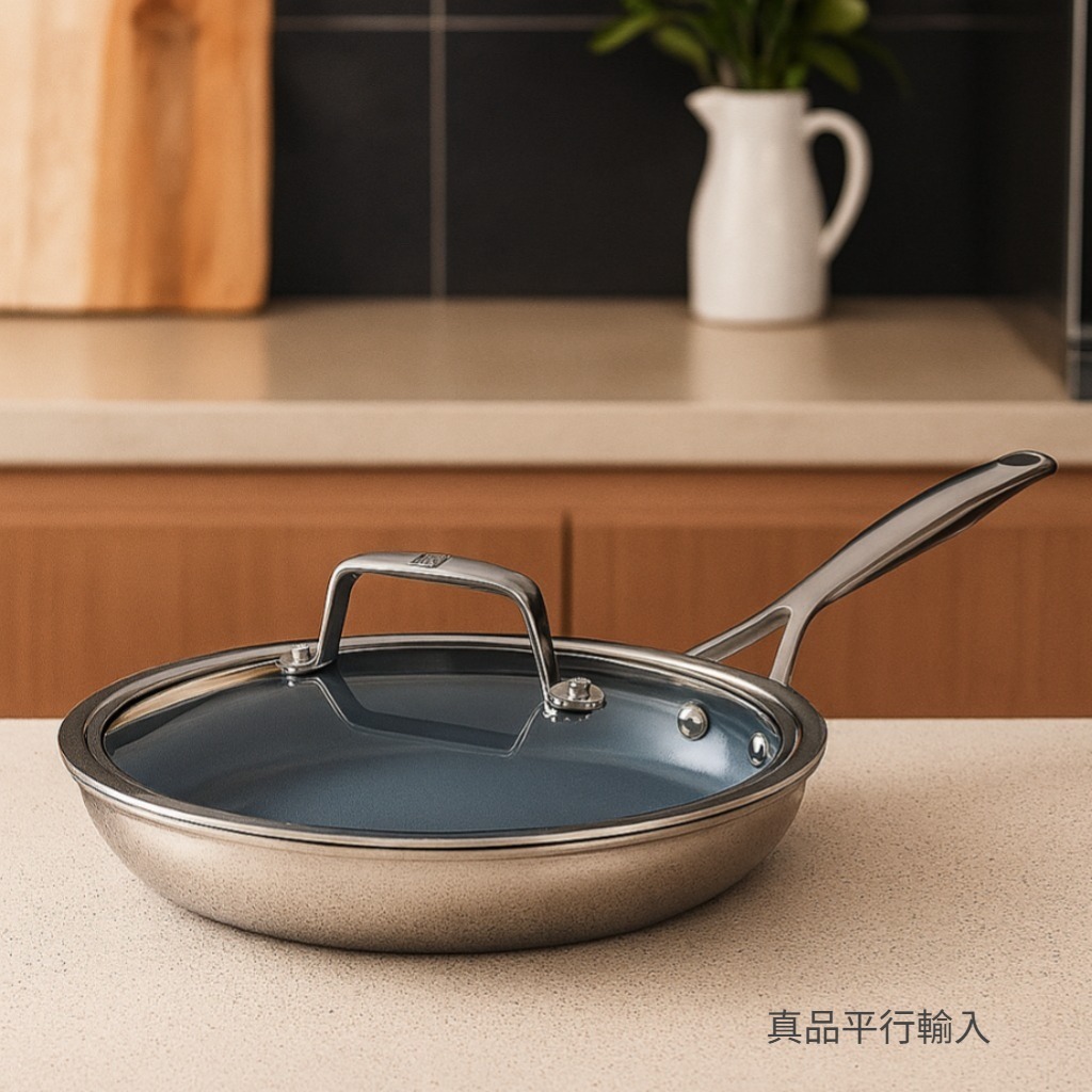 【預購】ZWILLING G063005 不鏽鋼不粘鍋帶蓋（10" 18/10）