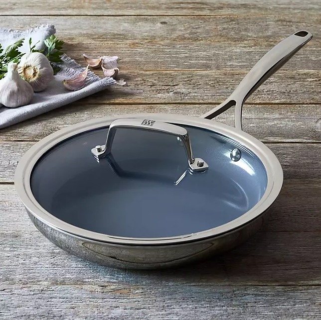 【預購】ZWILLING G063005 不鏽鋼不粘鍋帶蓋（10" 18/10）