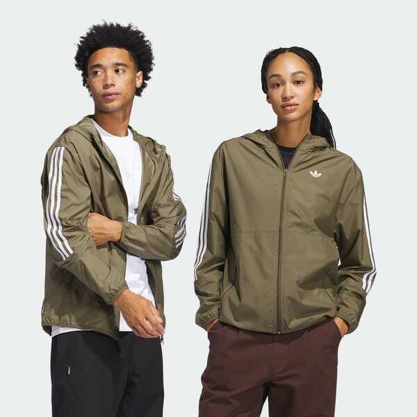 Adidas Windbreaker JC7592 男女 連帽外套 運動外套 防風 綠 亞版
