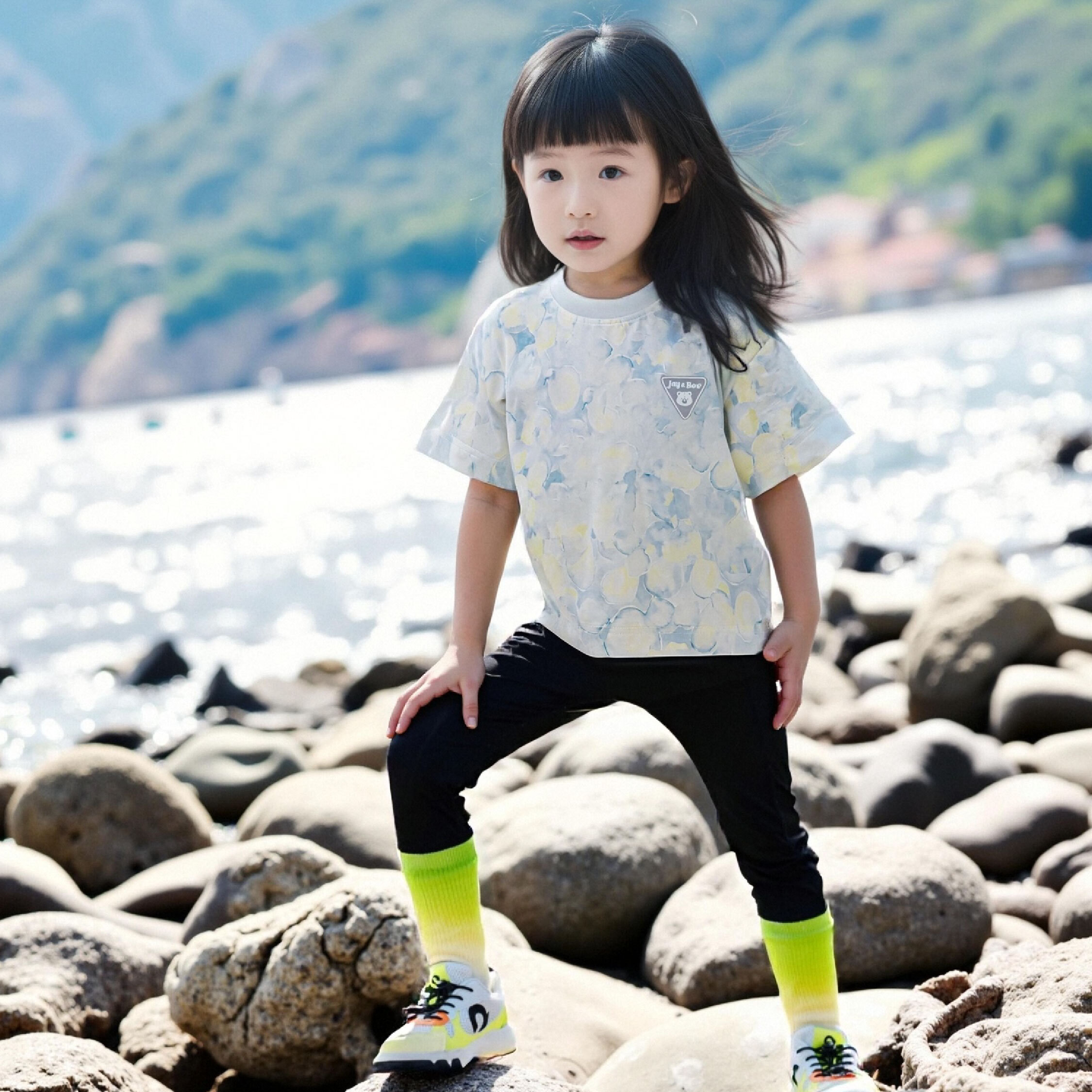 【JB6006】幾何泡泡設計沁膚涼感上衣