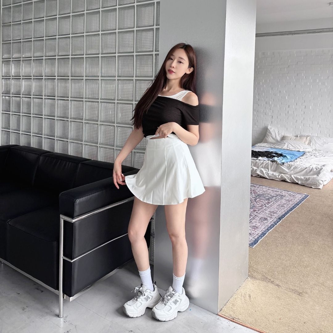 【DOMISS自訂】A字顯瘦百搭魚尾裙 傘裙 短裙-2色(現貨)