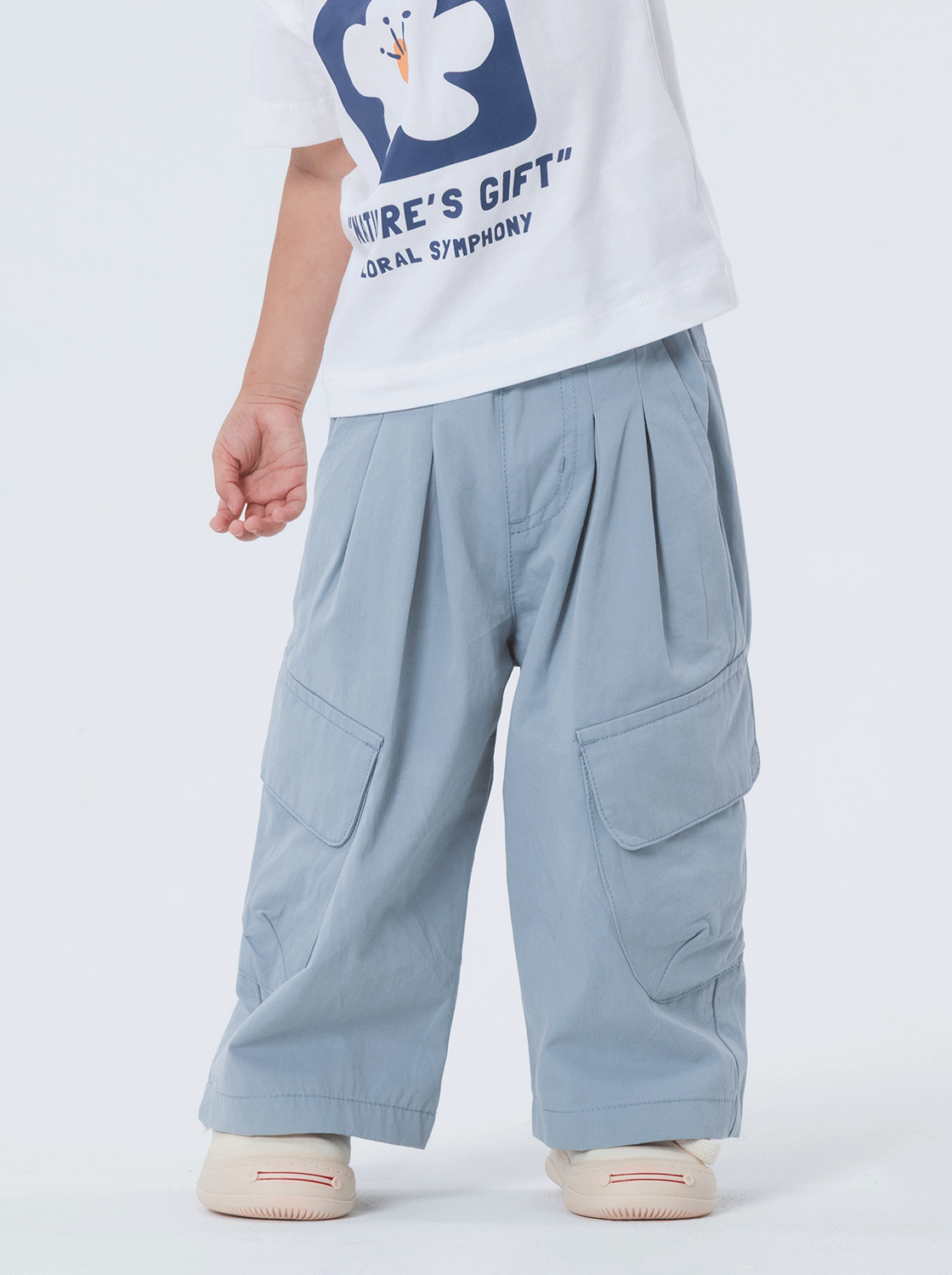 打摺寬鬆錐形褲【童裝】