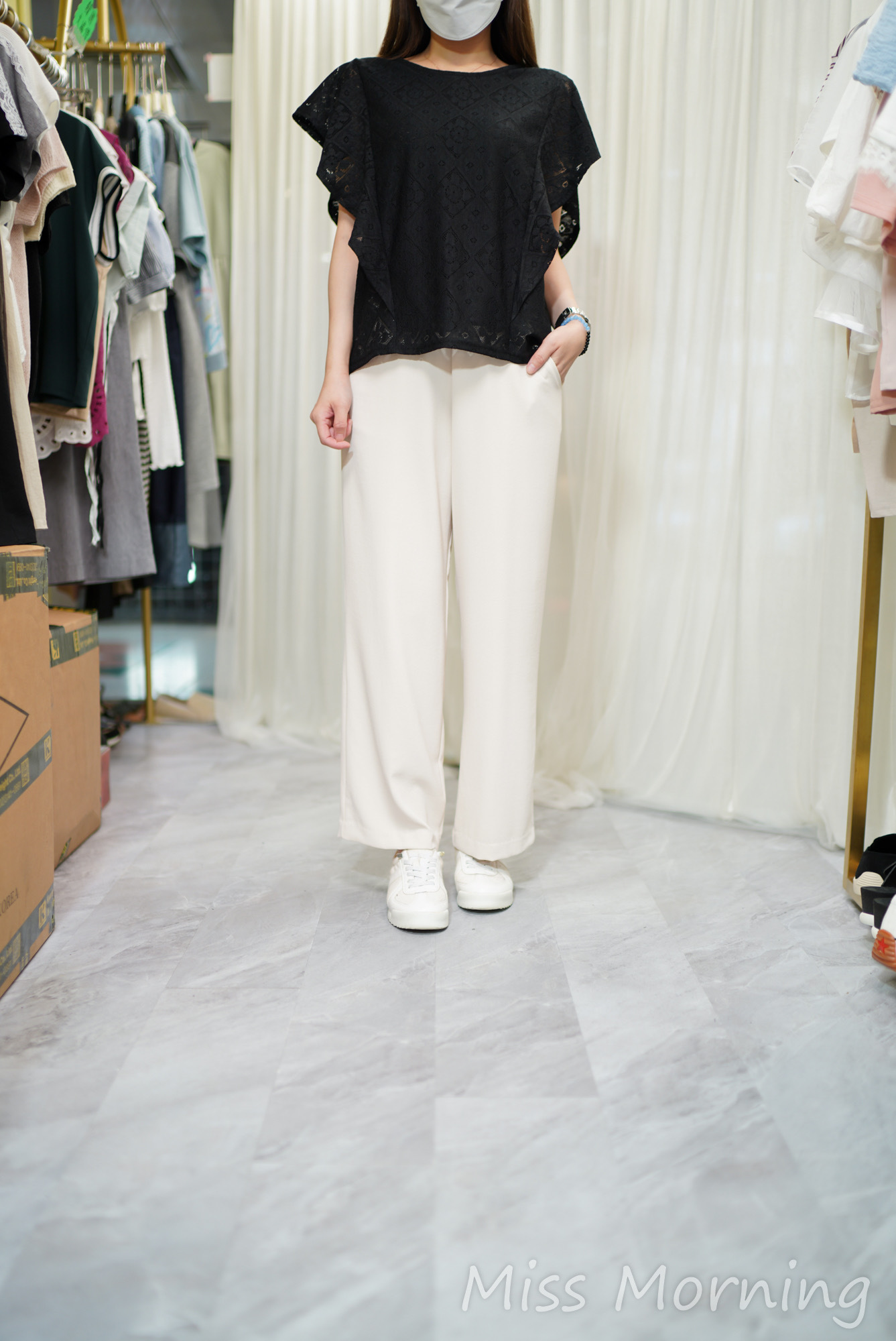 高質靚料lace上衣(14686)