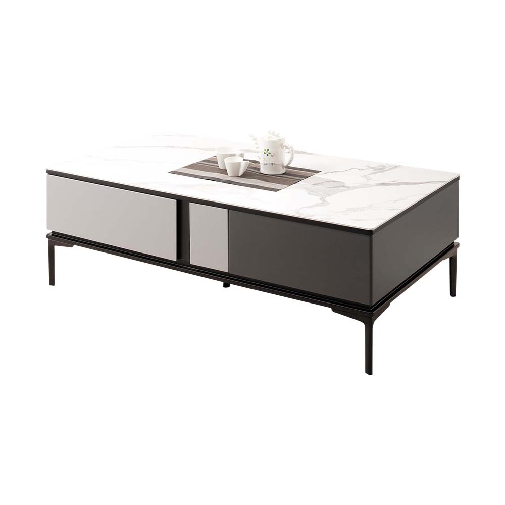 莫恩4.3尺岩板四抽大茶几