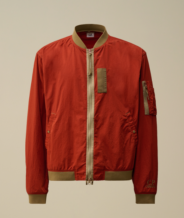 C.P. Company  Contrast Flatt Nylon Bomber Jacket  JUL25