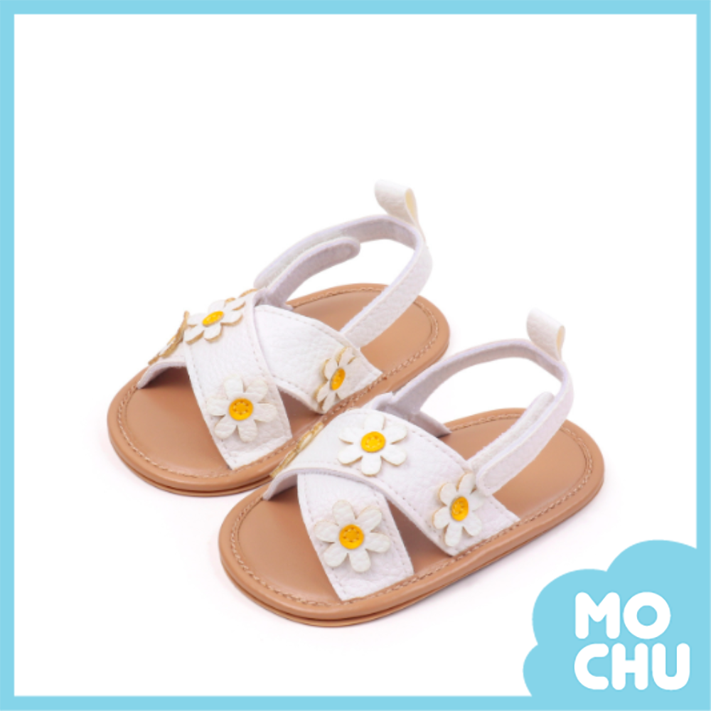 花花皮革軟底涼鞋(三色)