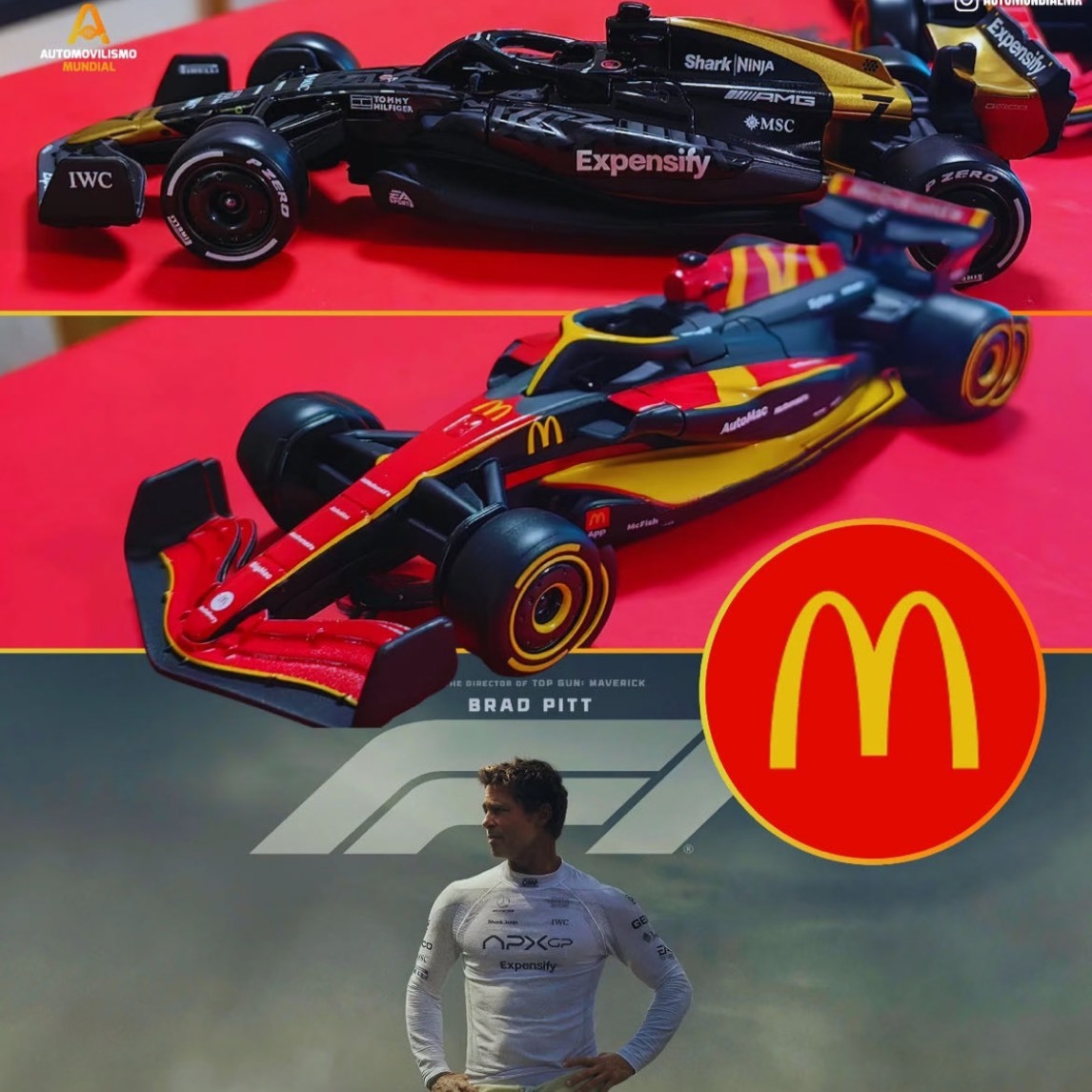 <國外限定限量> MCDONALD'S 麥當勞 X F1APX聯名款 賽車模型