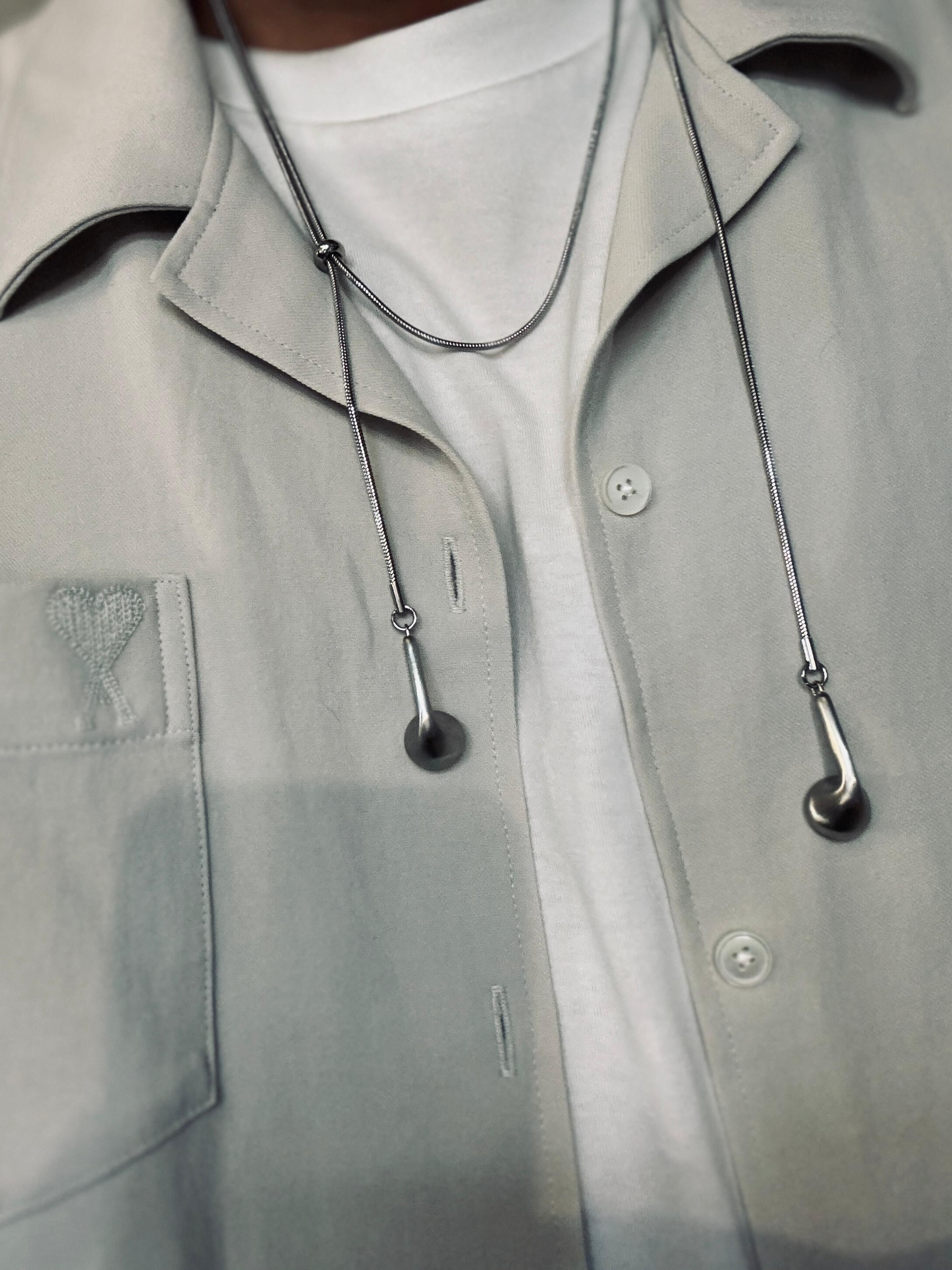 RECOVERY 完形耳機項鍊 霧銀色