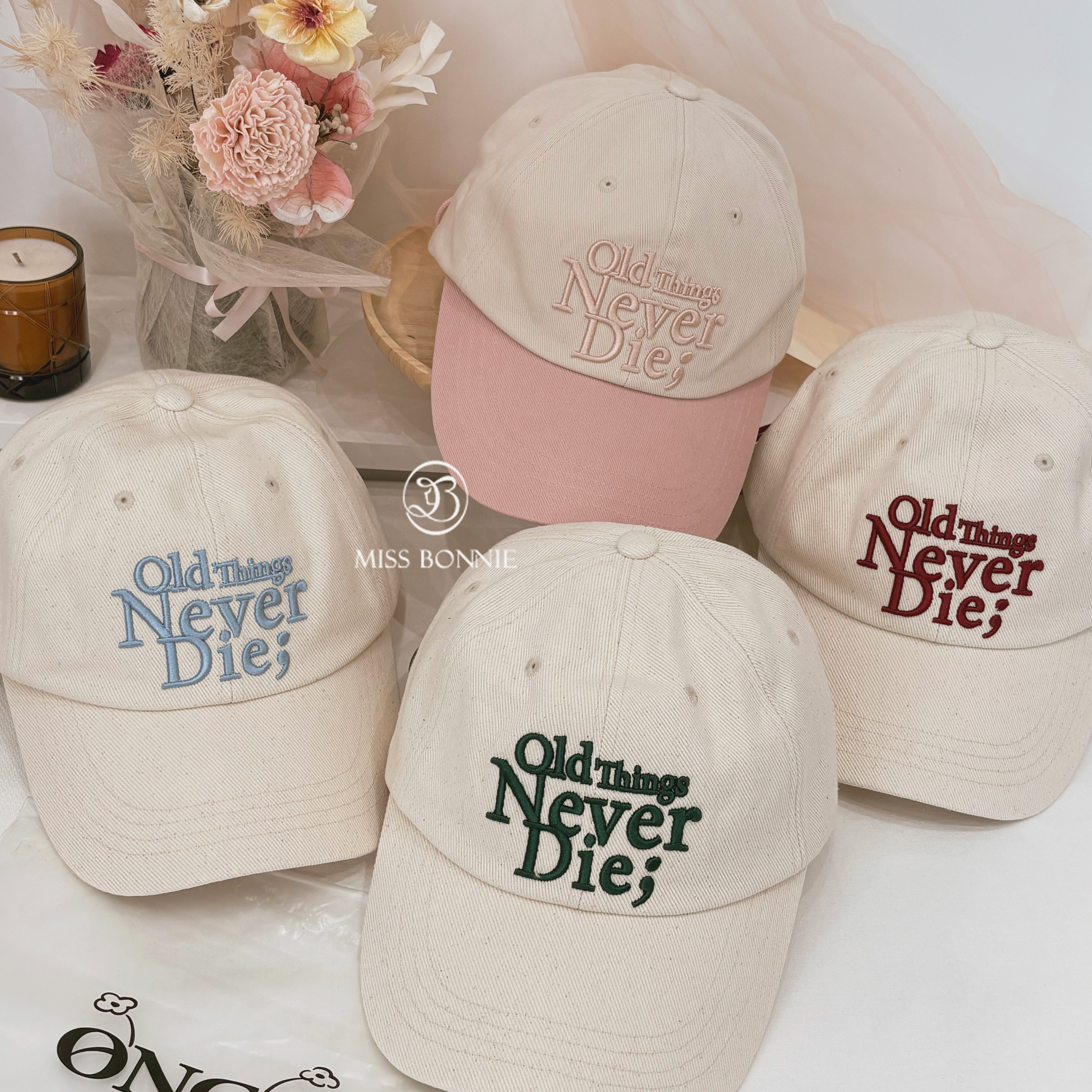 ONGO花花結繩棒球帽(共4色)