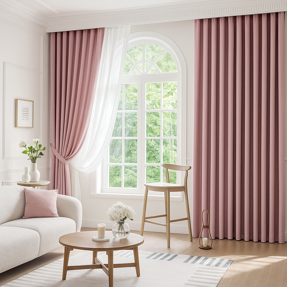 全遮光窗簾 • 豆沙粉
