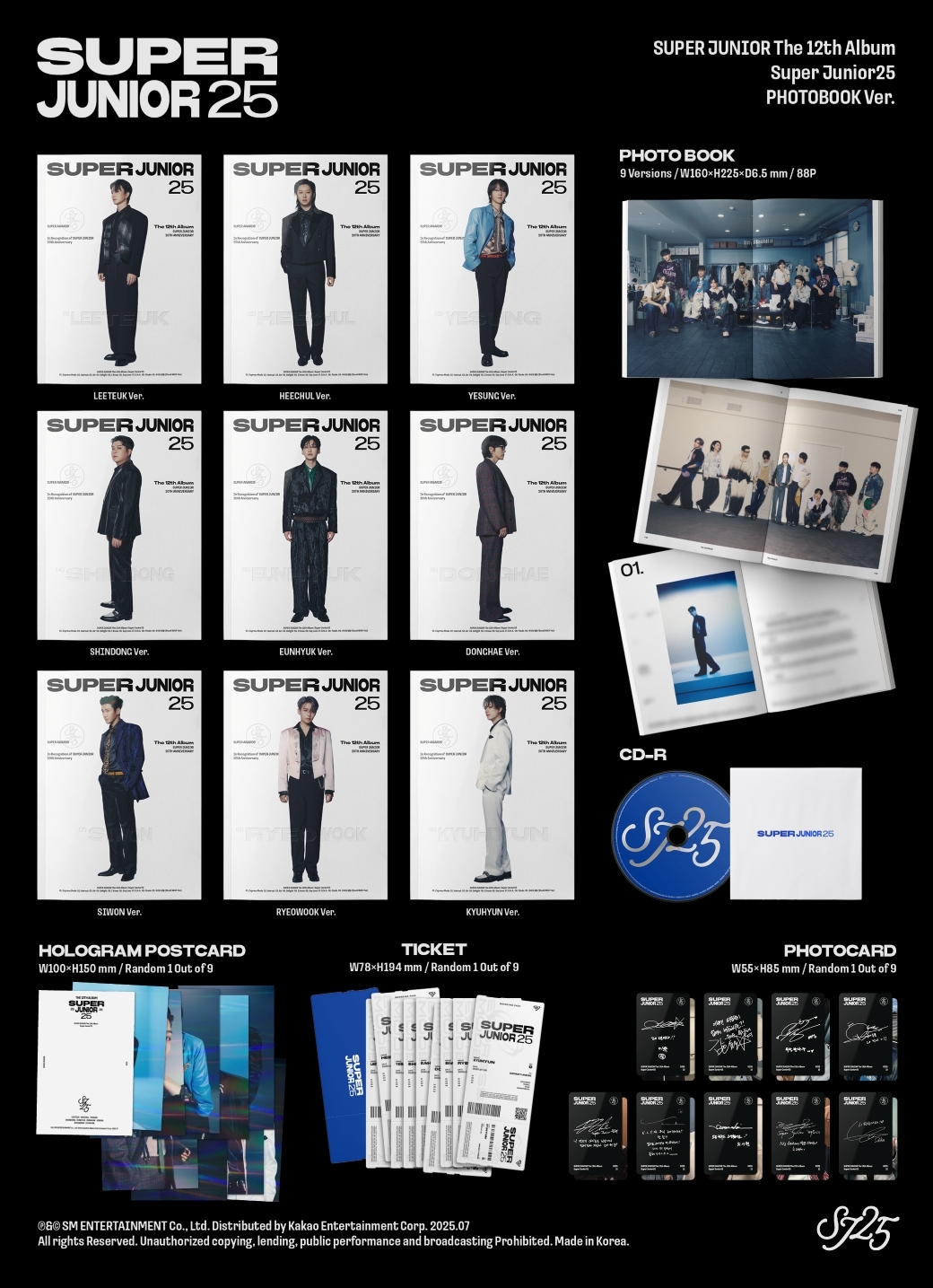 預購】SUPER JUNIOR - [Super Junior25] PHOTOBOOK (RANDOM)