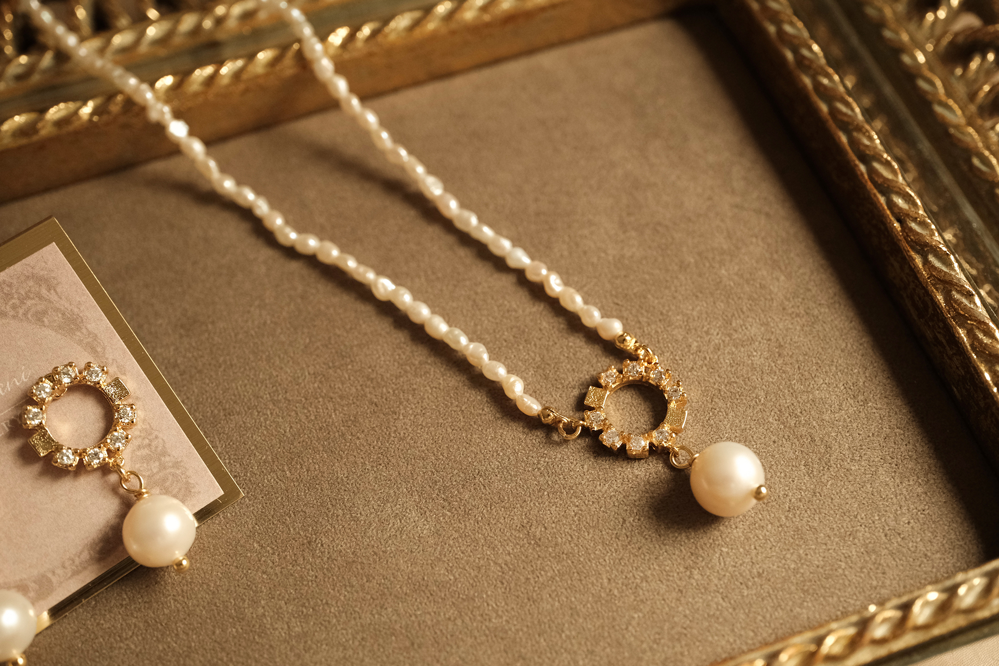 黃銅飾品, 項鍊, 飾品, 黃銅, 鋯石,18KGP,天然珍珠,氣質