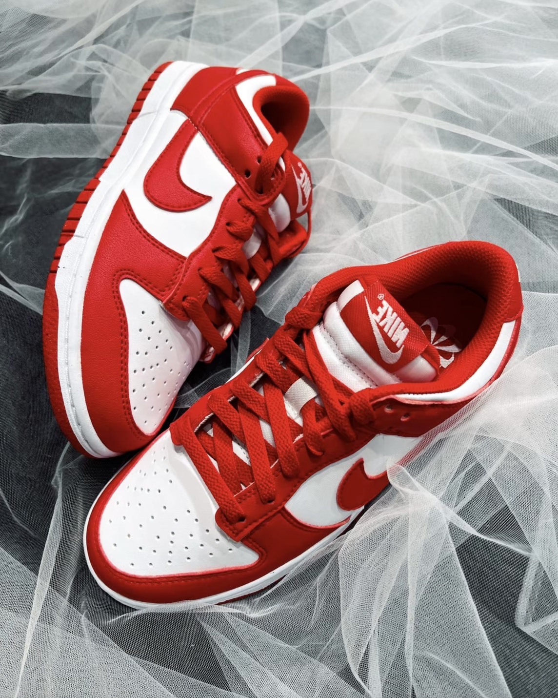 #代購 NIKE Dunk Low 低筒 復古 休閒鞋 女鞋 DD1873-116 紅白