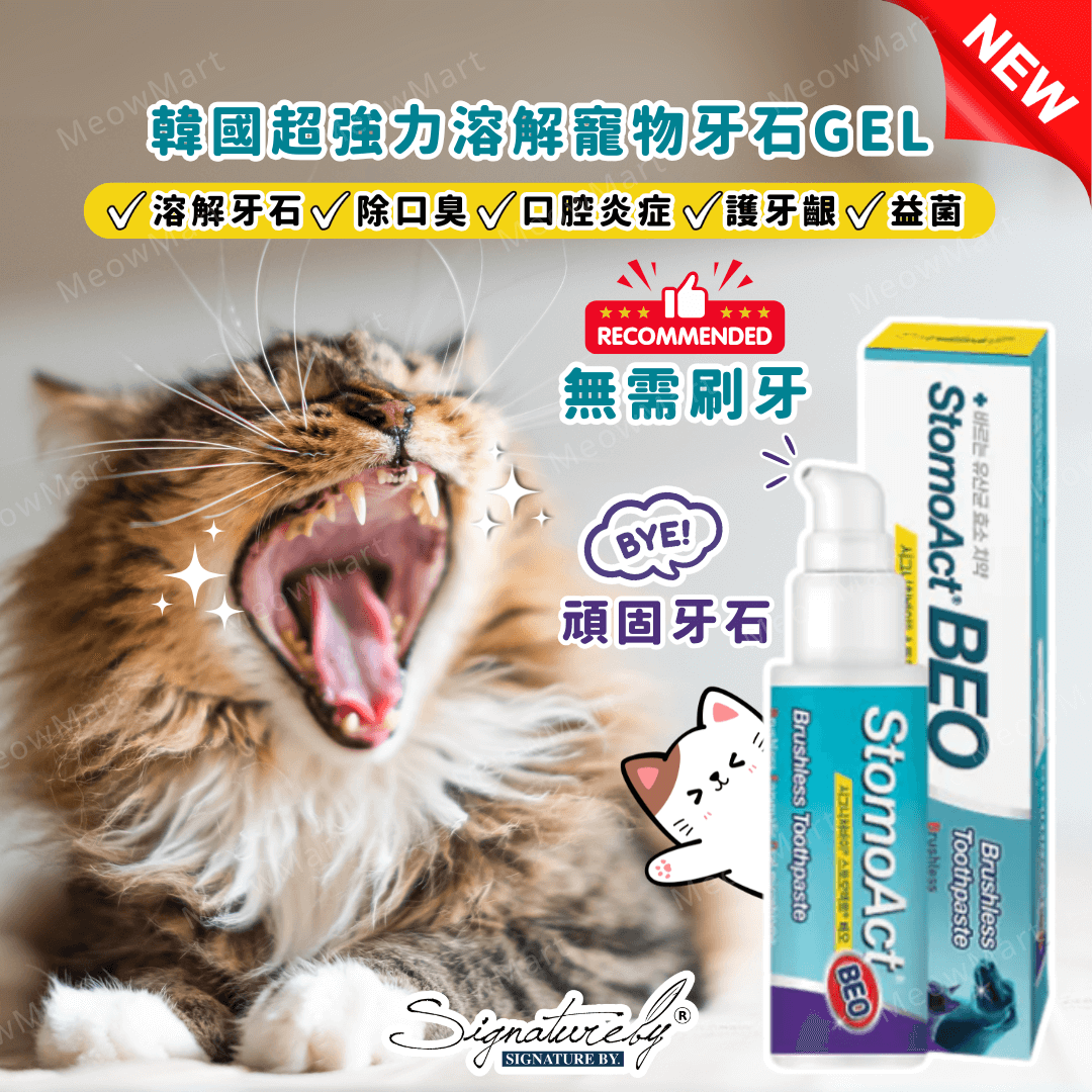 StomoAct®BEO 韓國超強力溶解寵物牙石GEL 90g (貓狗適用)