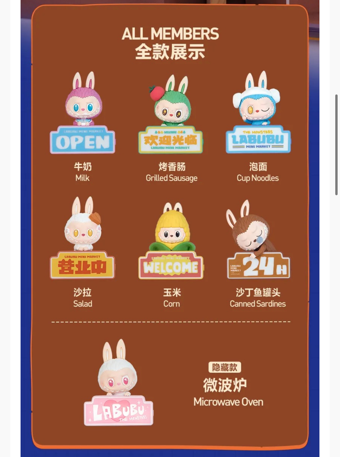 POPMART THE MONSTERS 怪獸便利商店系列 冰箱貼