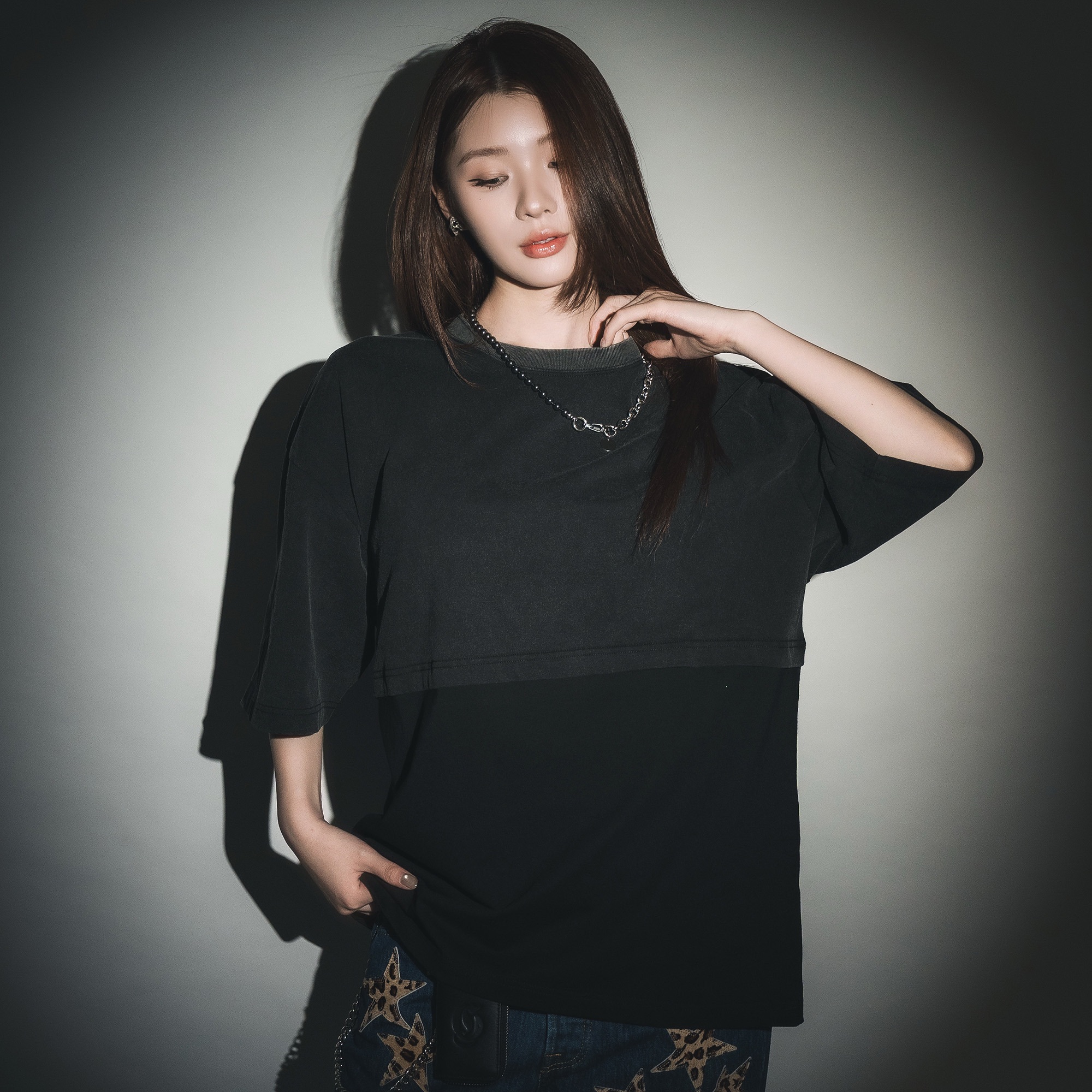 Gotnofears LAYERED VINTAGE OVERSIZED TEE 假兩件仿舊水洗短袖上衣 10720807