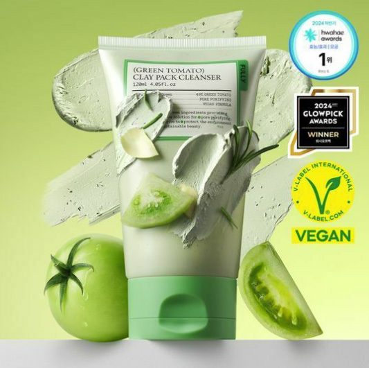 韓國 FULLY 綠番茄泥膜洗面乳120ML 附 FULLY空沁毛孔清潔氣囊刷