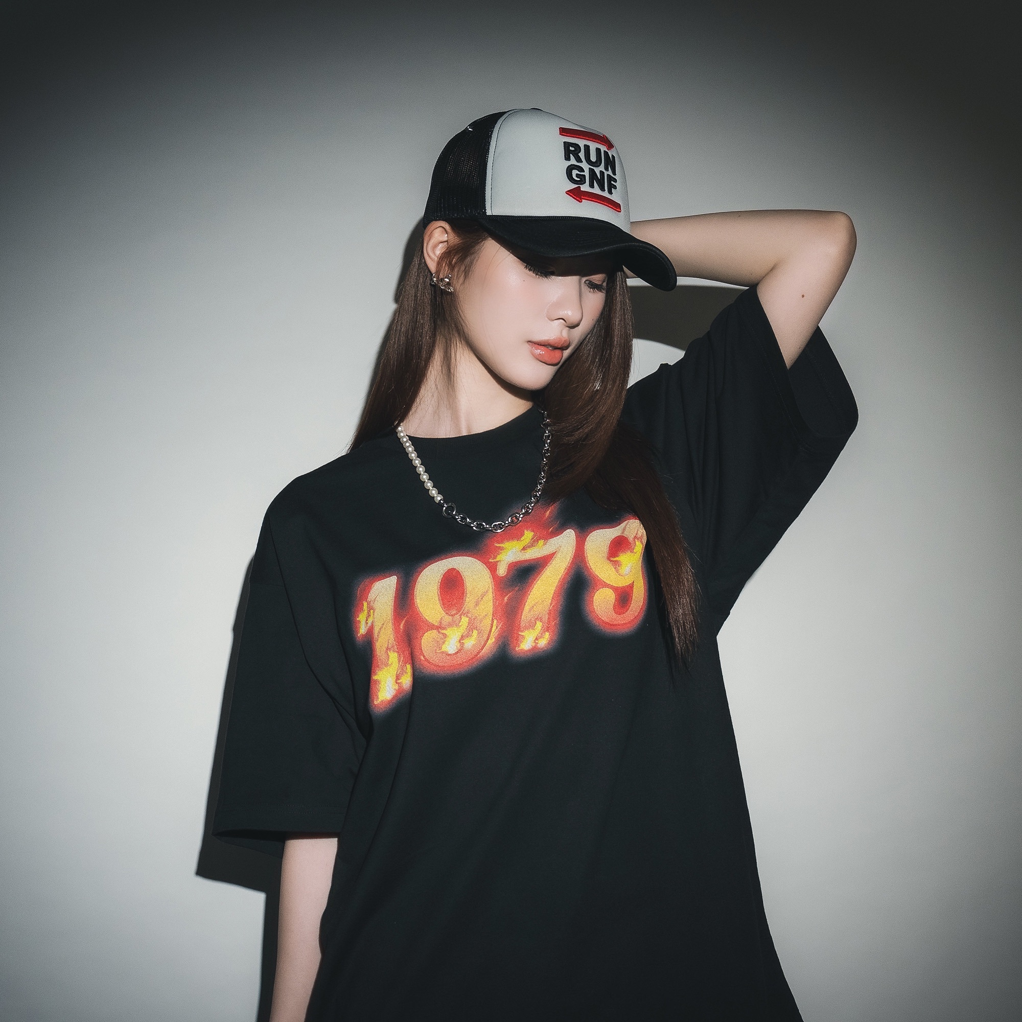 Gotnofears ON FIRE OVERSIZED TEE 1979火焰寬版短上衣 10720794