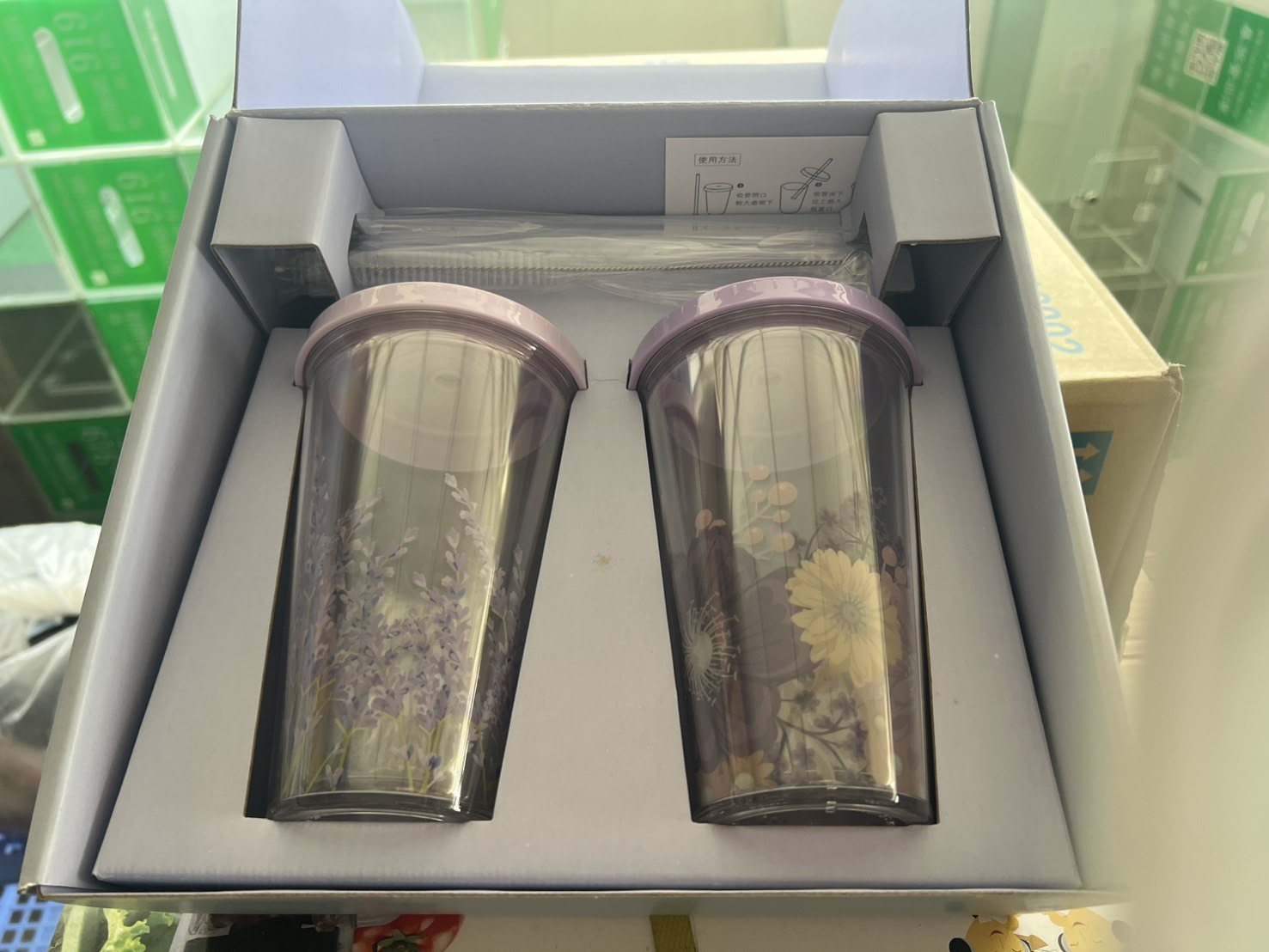 鳳山院｜冷水杯 田園薰衣草禮盒組(全新)