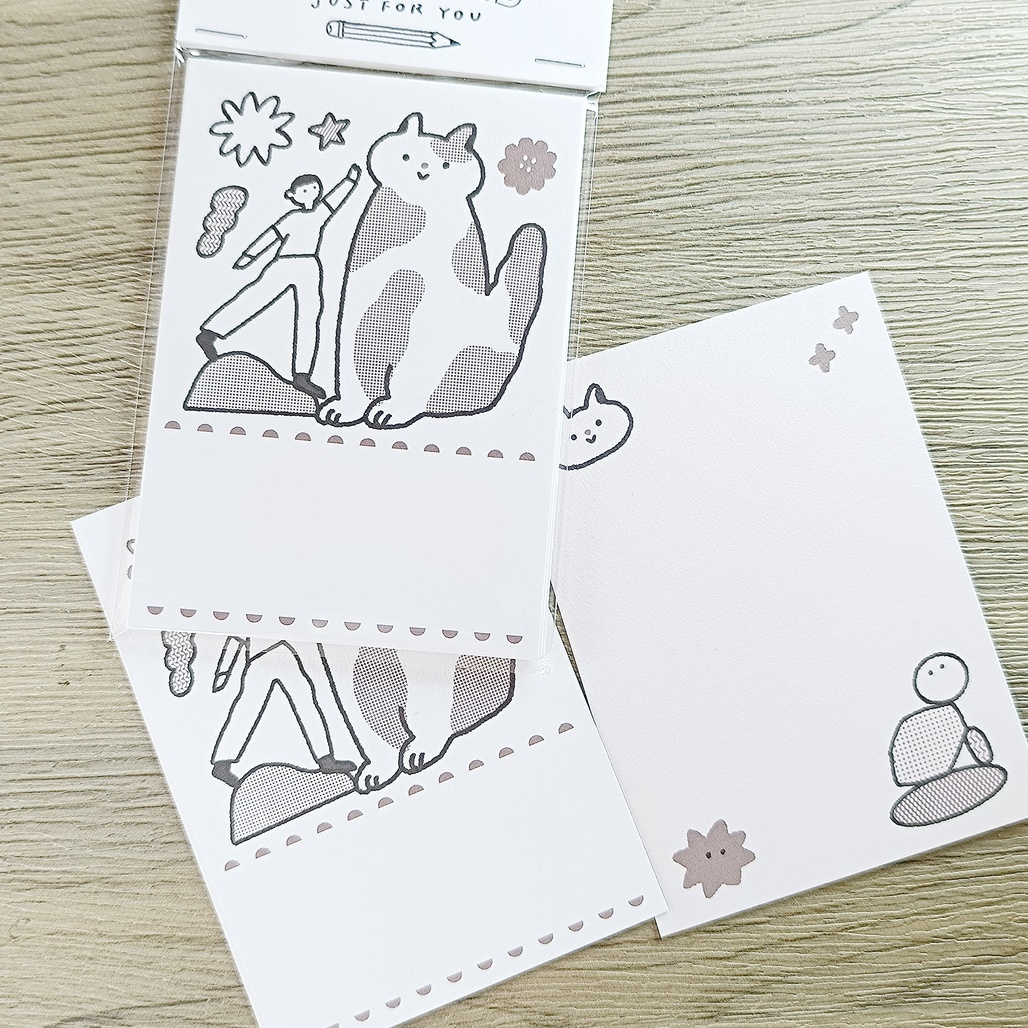 繭花．大貓陪伴你留言卡