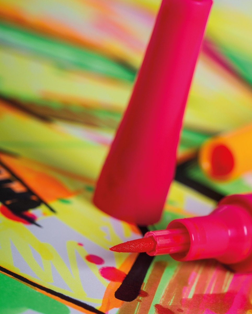 螢光軟尖麥克筆-藍色（已停產，數量有限）