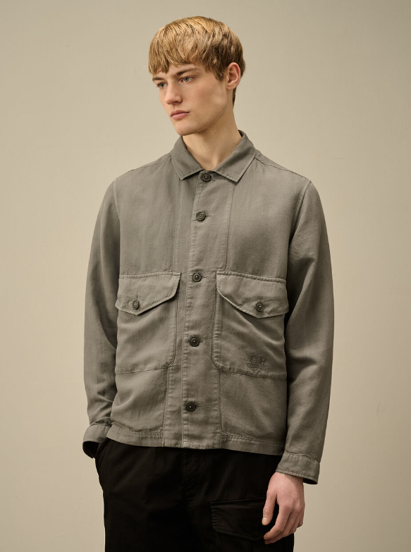 C.P. Company  Military style linen/cotton overshirt   JUL25