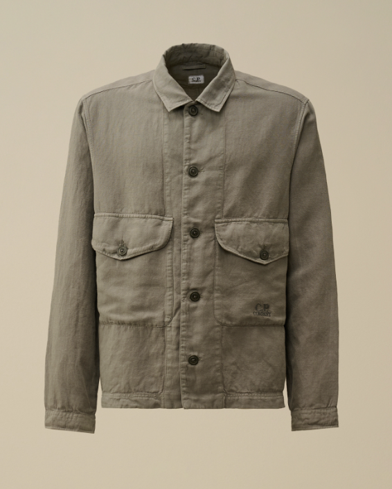 C.P. Company  Military style linen/cotton overshirt   JUL25
