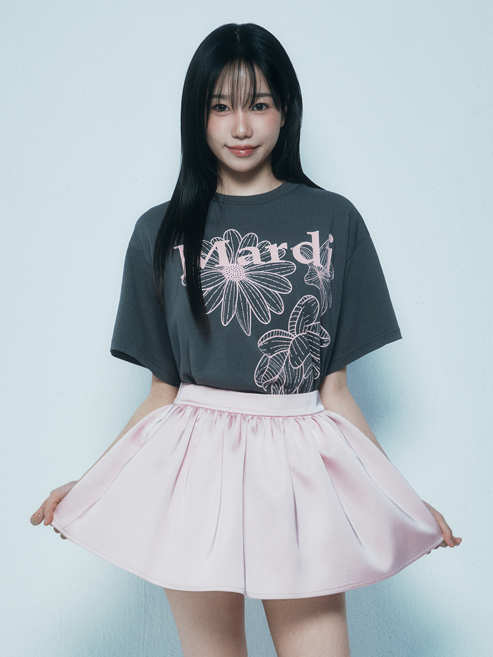 【優惠預訂】新色上架！MARDI MERCREDI TRIPLE FLOWER TSHIRT（2色）