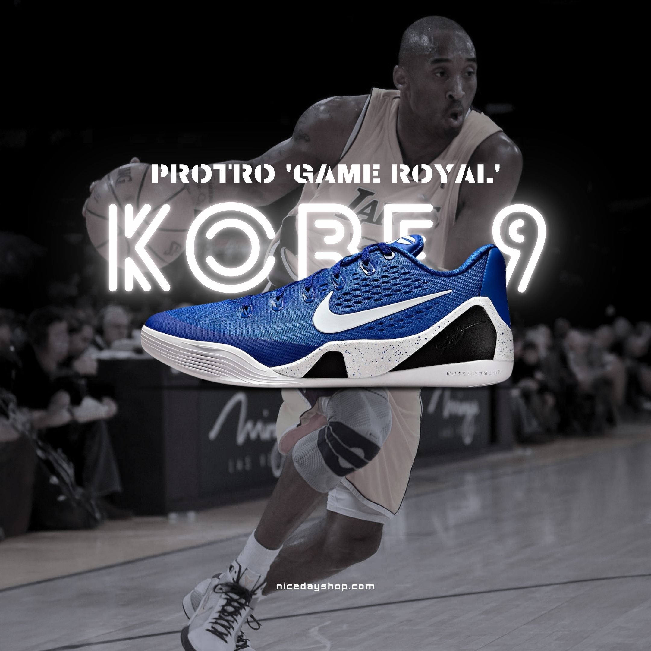 NICEDAY 代購 Nike Kobe 9 EM Protro Royal Blue 皇家藍 藍 閃電藍 科比 籃球鞋 實戰 IH1401-400
