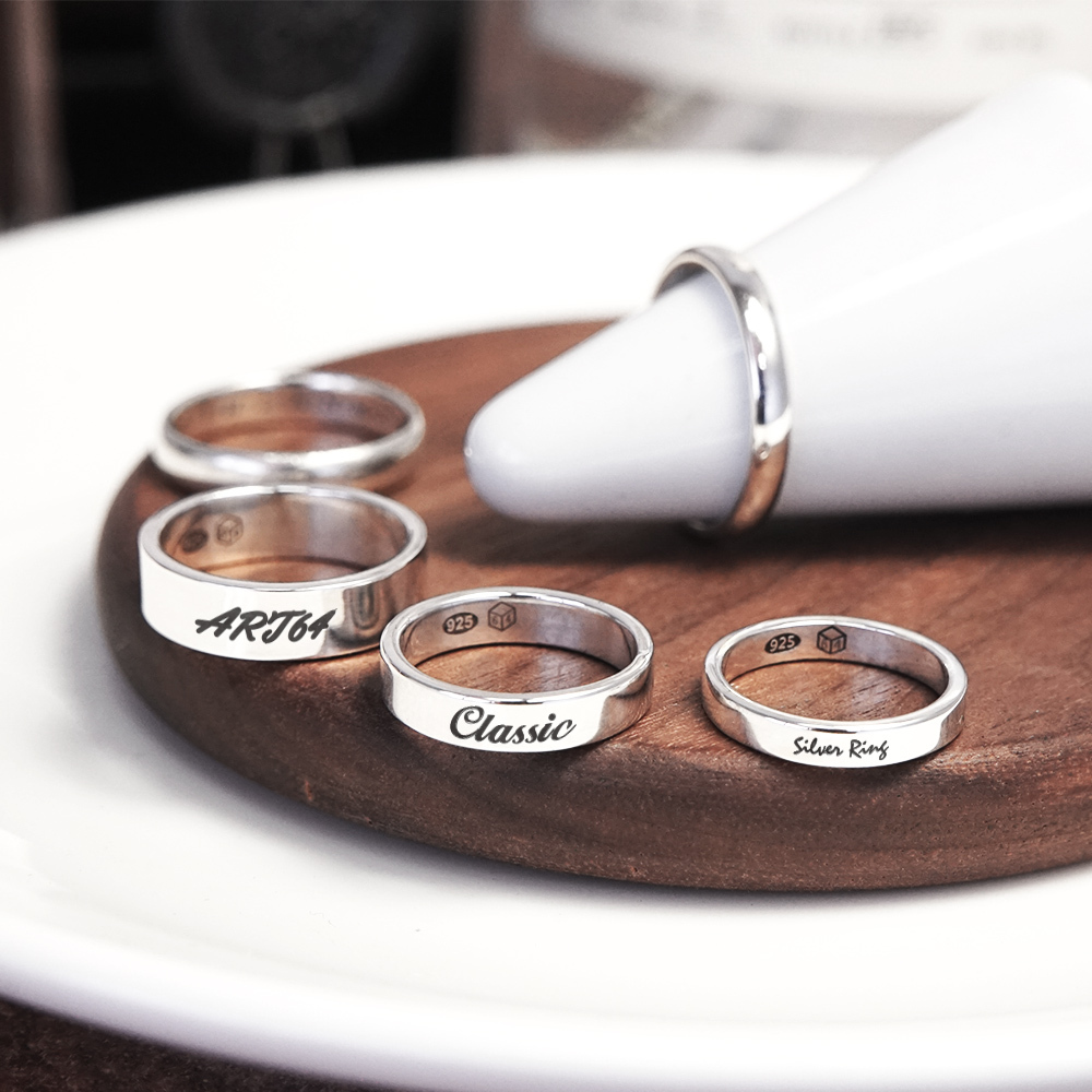 可刻字 ART64品牌經典銀戒 925純銀戒指 客製化訂製 專屬姓名戒 男戒 女戒 尾戒