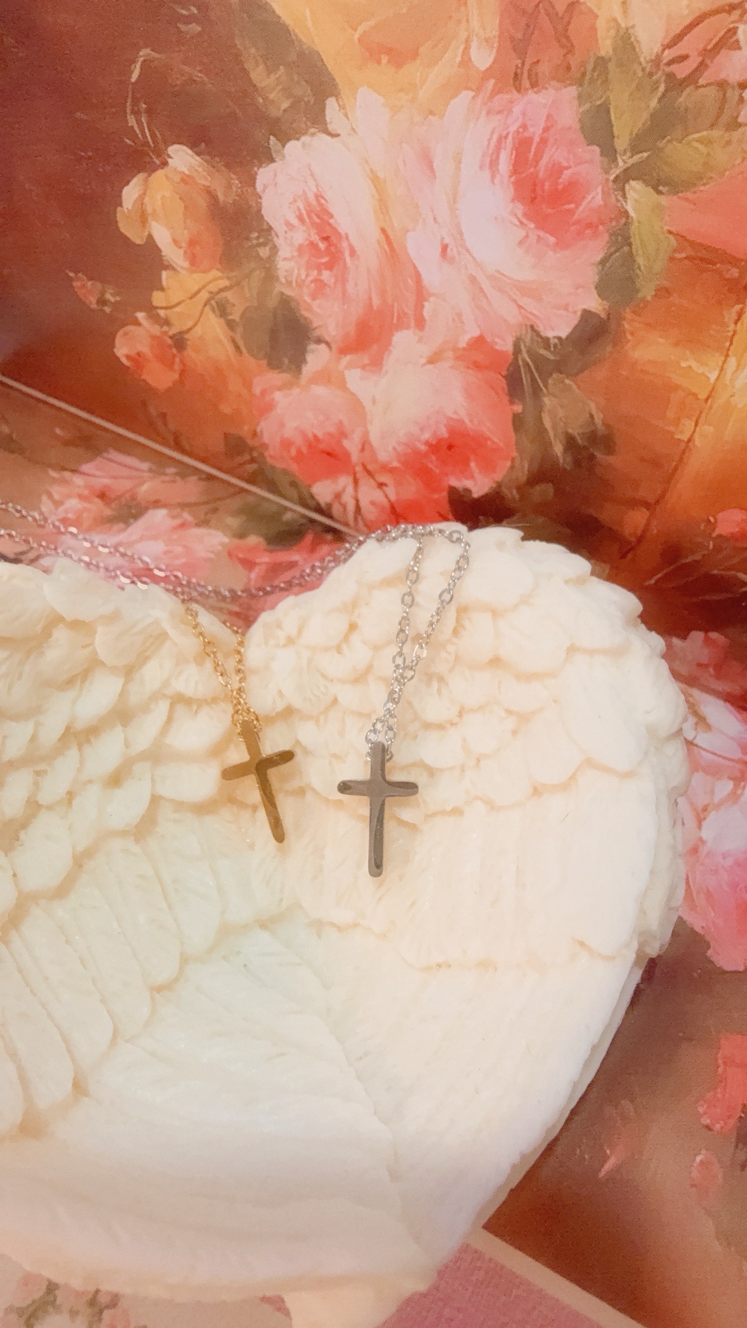 [李珠垠同款✝️品味女孩] N47 Muse cross necklace - 316L