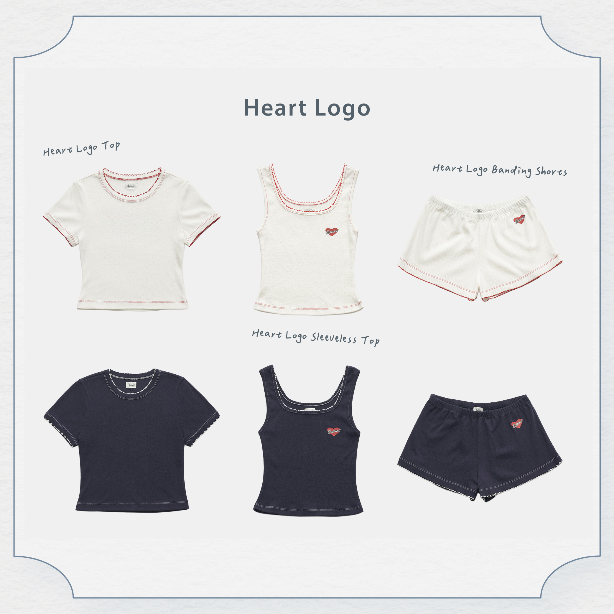 The Barnnet愛心Logo滾邊系列(現貨3款)