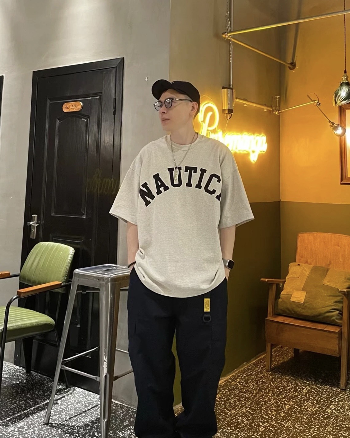 <現貨>NAUTICA KR Arch Logo 短袖 字體 大Logo 短Tee