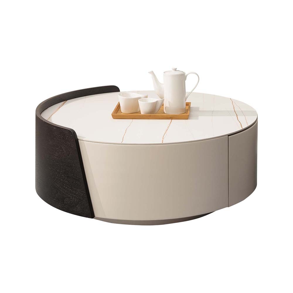 康絲坦2.7尺圓形岩板大茶几