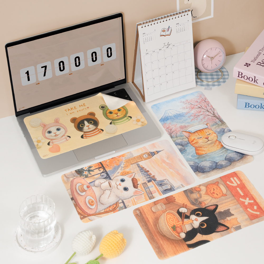 【軟萌家族】三合一多功能滑鼠墊-標準尺寸