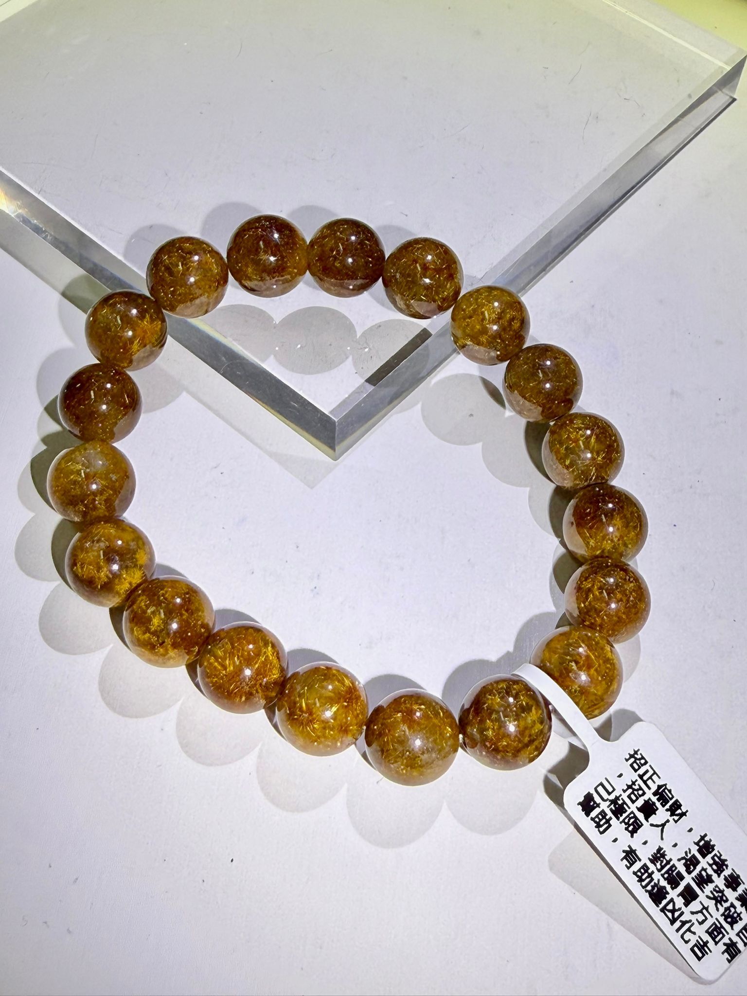 高品菊花鈦晶手串