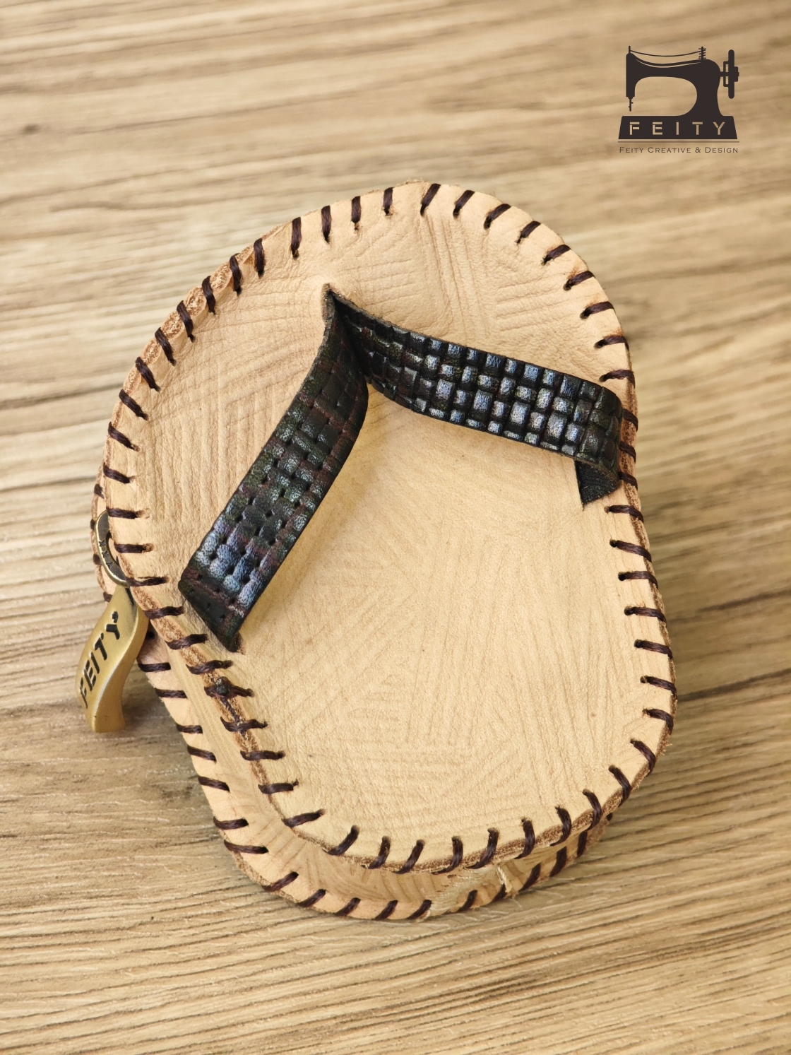 速力霸拖鞋零錢包(木屐色)