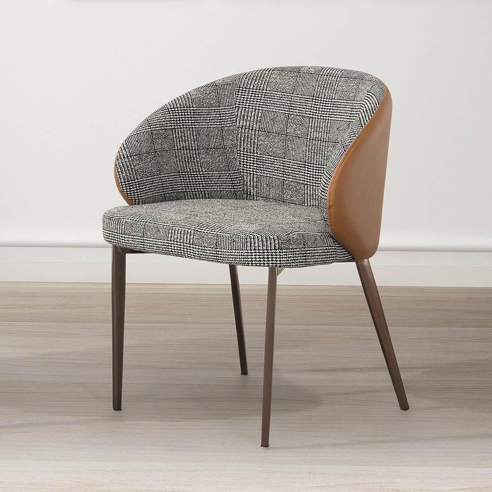 雪莉休閒單人椅/扶手餐椅/商務洽談椅/房間椅(兩色可選)