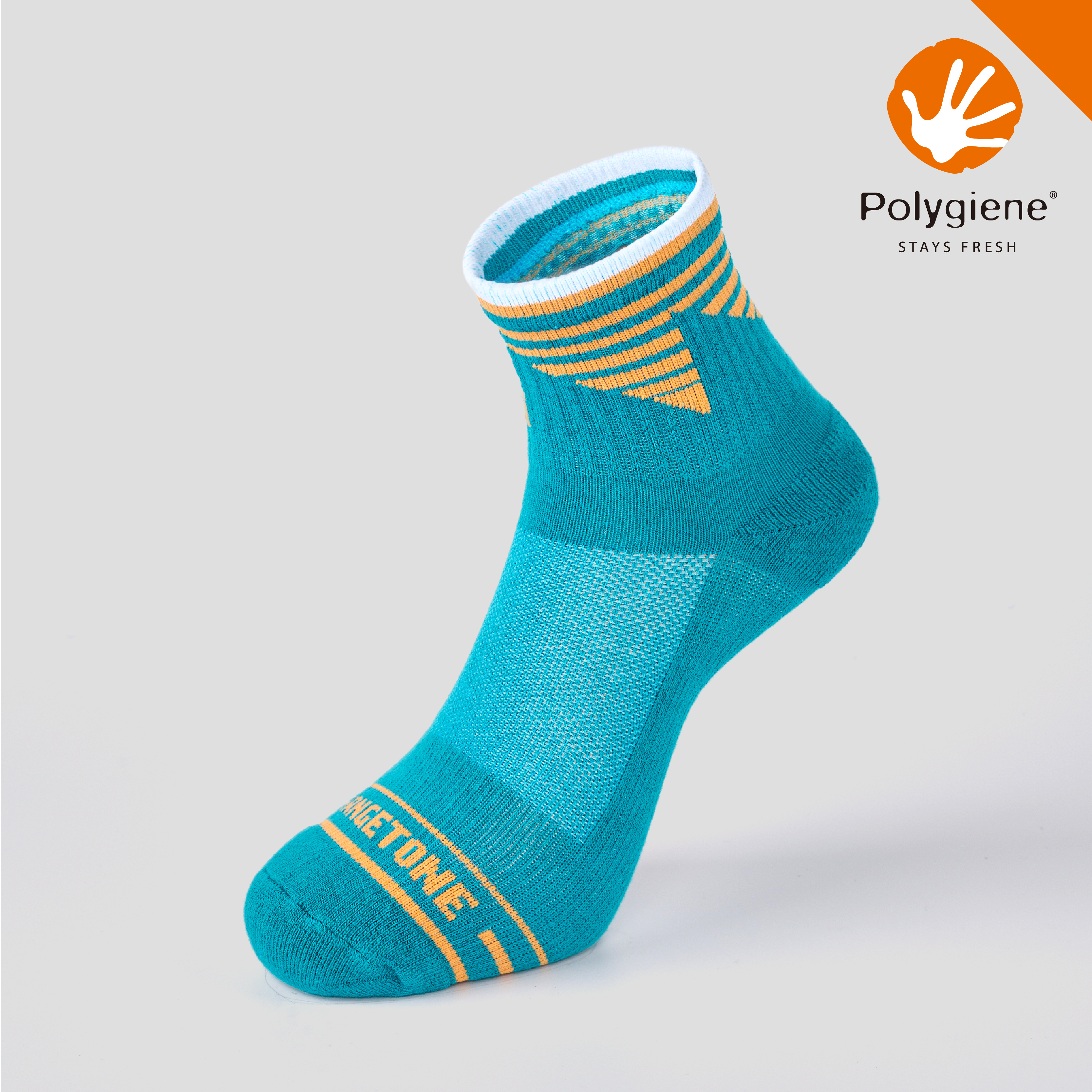 Land 抗菌運動中筒襪〈綠〉